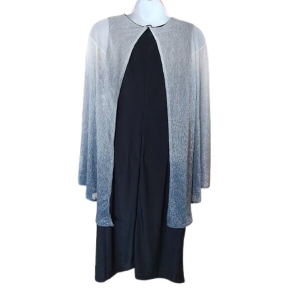 Unique Silver and Black Dress  Size Medium  New New With Tags - Picture 5 of 7